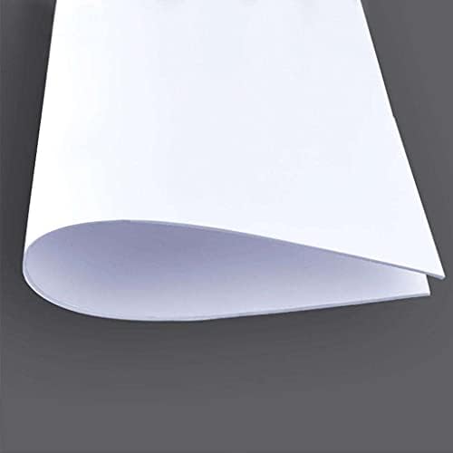 Milageto 5 pcs Diy PVC Sheets Sheets Model Craft Model - לבן, 200 ממ x 300 ממ x 2 ממ