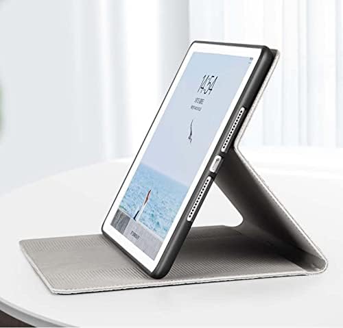 Eekuy עבור Apple iPad Pro 12.9 אינץ '2021 מארז, דפוס Lychee עור אמיתי Folio Stand Flip Tablet כיסוי שינה/ערות