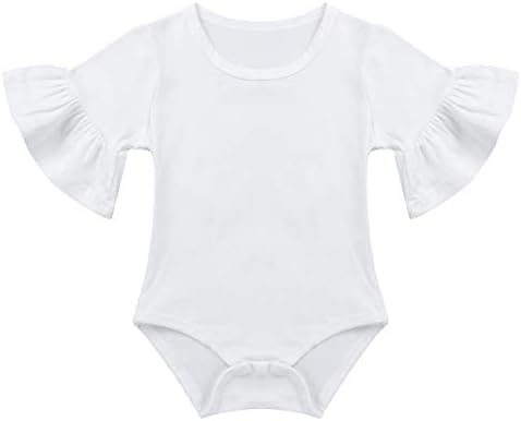 תינוקת תינוקת תינוקת פרווה בסיסי שרוול קצר שרוול כותנה רומפר גוף גוף חולצות בגדי קיץ