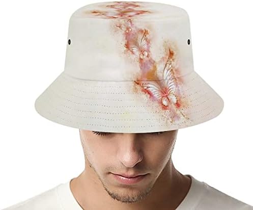 כובע דלי פרחים פרחים של צבע, כובע פרחי פרחים, פרחי מים כובע הגנת שמש אריזה כובע נסיעות חוף דייג כובע יוניסקס