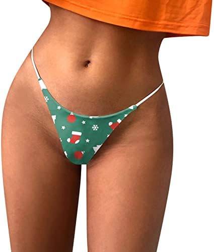 חג המולד G חוטיני מיתרים לנשים סקסיות סקסיות תחתונים נמתחים תחתונים תחתונים נשים ט-גב היפסטר