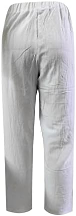 מכנסי קפרי לבנים של Tunuskat מכנסי יבול חטוף מכנסי יבול עם כיסים עם כיסים מכנסיים קצוצים ברגליים רחבות