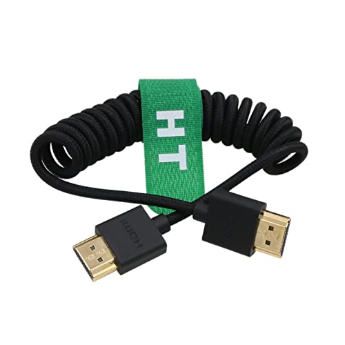 Hangton HDMI 4K 120P 8K 30P כבל עטוף קלוע לאטומוס NINJA V צג Blockmagic, Sony Canon R5 Nikon