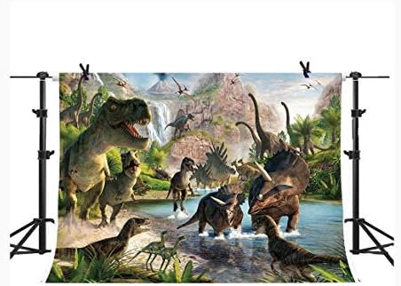 צ ' יאן דינוזאור צילום רקע 3 ד דינוזאור צילום סטודיו אבזרי תא מסיבת יום הולדת קישוט תפאורות 7 * 5 רגל
