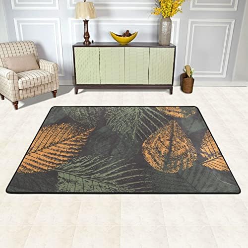 שטיחים רכים גדולים עלים ombre עלים דפוסים משתלת פליימאט שטיח שטיח לחדר ילדים משחק חדר שינה