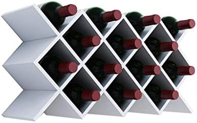 מתלה יין YGCBL, סריג קונבנציונאלי קיר יהלום תלוי ארון מדף מודרני פשוט 57.3 x 20 x 29.2 סמ