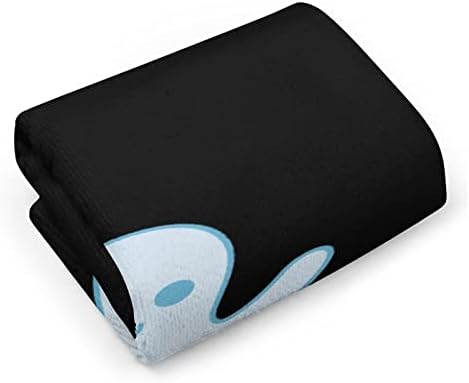 מגבת כביסה מצוירת של תמנון חמוד מגבת 28.7 X13.8 מטליות פנים סיבי סופר -סין מגבות סופגות מאוד מגבות