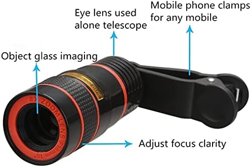 אוניברסלי 8 זום אופטי טלפון טלסקופ נייד נייד טלפון טלה מצלמה עדשה עבור טלפון חכם