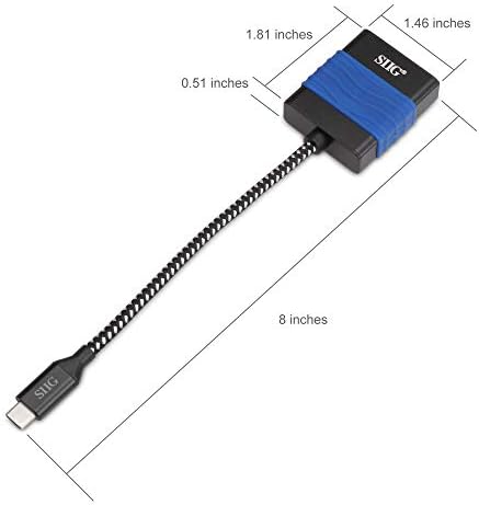 SIIG USB C ל- HDMI 4K 60 הרץ ממיר מתאם, סוג C ל- HDMI זכר לנקבה לשנת 2015/ MacBook, Chromebook Pixel,