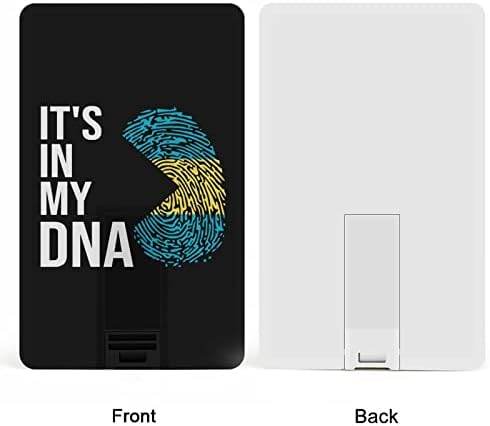 זה בכרטיס האשראי של דגל ה- DNA שלי ב- DNA כונן אחסון מקש מזיכרון מותאם אישית 64 גרם