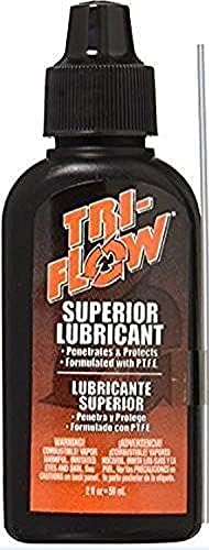 Tri-Flow TF21010 חומר סיכה מעולה עם בקבוק טפטוף- 2 גרם, שחור/אדום