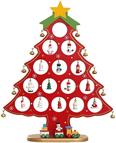 עץ חג המולד מלאכותי DIY מיני עץ חג המולד שולחן עבודה מעץ עץ חג המולד קישוט לחג המולד קישוט קישוט קישוט