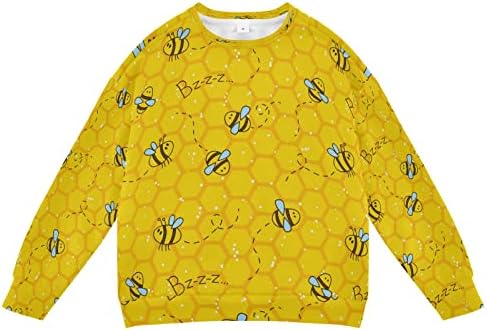 דבורים צהובות דבש צהוב ילדה ילדה סווטשירט פעוט