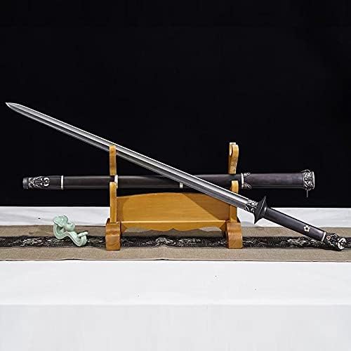 חרבות SHZBZB חרב בדרגה גבוהה חרב מסורתית חרב מסורתית מזחלת פלדת דמקוס פלדה מלאה טאנג מוזהב זהב וכסף ציפוי