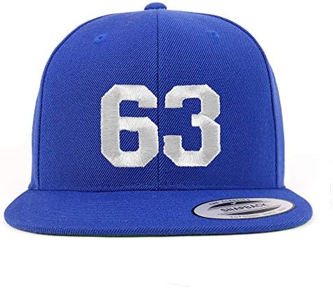 חנות הלבשה אופנתית מספר 63 חוט לבן רקום שטר שטר סנאפבק כובע בייסבול