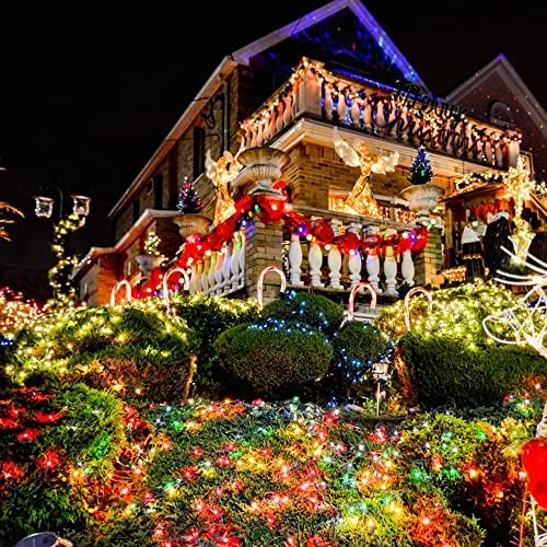 2 אורות חג מולד המופעלים על סוללות, 50 אורות חג המולד של LED 16ft חיצוניים, אורות מיתר מיני אטומים