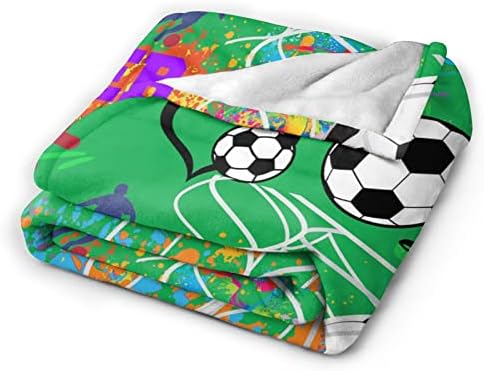 שמיכת כדורגל של ג'סוטוט - שמיכות כדורגל מתנות כדורגל לגברים שמיכת כדורגל מפוארת לספה ספה ספה עיצוב הבית