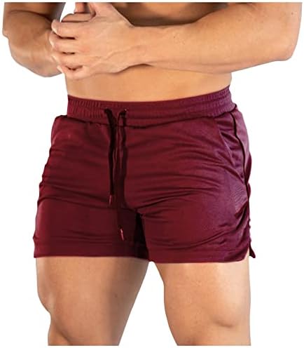 Wenkomg1 Mens מכנסיים קצרים של אימון יבש, מכנסיים קצרים נושמים משקל נושם קל משקל גזעי גזעים גזעים קצרים