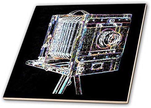 3 רוז סי טי_20752_1 תמונה של מצלמת נוף קלאסית וינטג ' עם אריחי קרמיקה מפוח, 4 אינץ