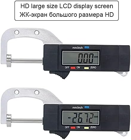 XBWEI מד עובי דיגיטלי 0-25 4 ממ מד Seeler מד LCD Calipers Digital Calipers עובי מדידה מדידת עור פנינה