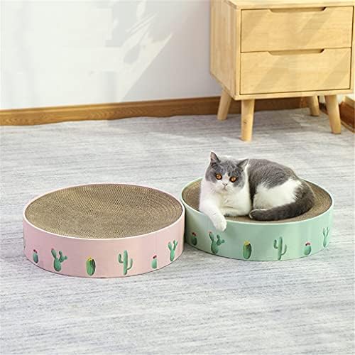 חתול עץ עגול סוג חתולי חתול השריטה לוח נייל מגרד מחצלת מיטת צעצוע חתולי גרדן גלי נייר חתלתול שאר כרית