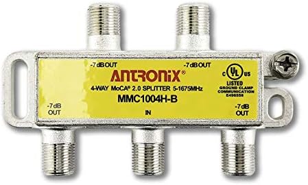 4 דרך Antronix MMC1004H-B 5-1675 MHz MOCA 2.0 מפצל עבור Frontier לשעבר Verizon Fios