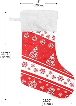 גרבי חג המולד של Alaza קישוט לחג המולד קלאסי קלאסי קישוטים לגרביים גדולים להתאמה אישית לעיצוב המסיבה