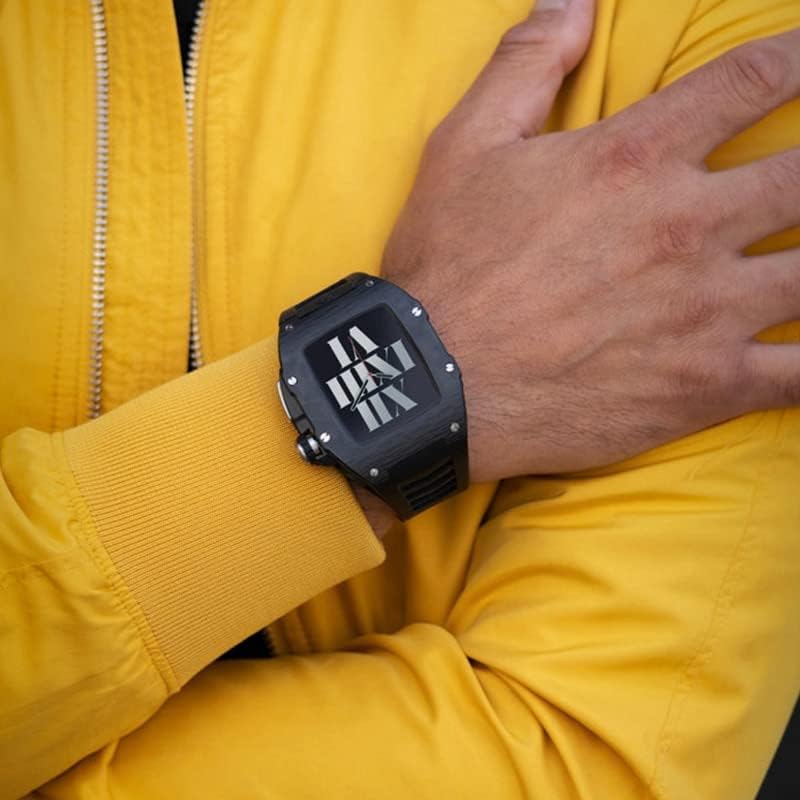 מארז מתכת חדש לסדרה Apple Watch 8 45 ממ רצועת שעון נירוסטה עבור Apple Watch 7 41 ממ Shell Iwatch Series 6
