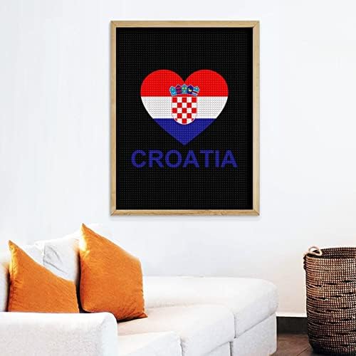 אהבת קרואטיה יהלומי ציור ערכת אמנות תמונות עשה זאת בעצמך תרגיל מלא בית אביזרי מבוגרים מתנה עבור