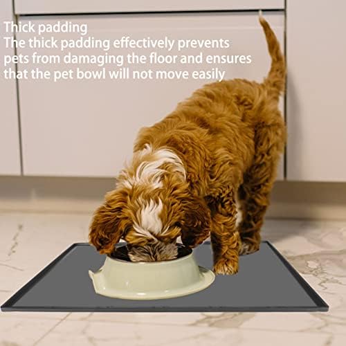 אמונידה כלב מזון מחצלת, קל נקי נייד סיליקון עמיד למים לשפוך הוכחת לחיות מחמד האכלת מפית למנוע להחליק