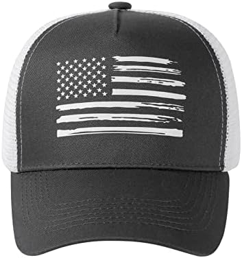 כובע בייסבול Vionlan כובע דגל אמריקאי כובע משאיות לגברים נשים תלת מימד לוגו מובלט כובע Snapback