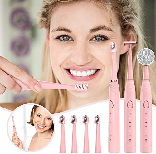 מברשת שיניים חשמלית של ICJJL Woman Extricting מכשיר ניקוי עיסוי פנים יכול לנקות ולעסות את הפנים 45000 מברשת שיניים