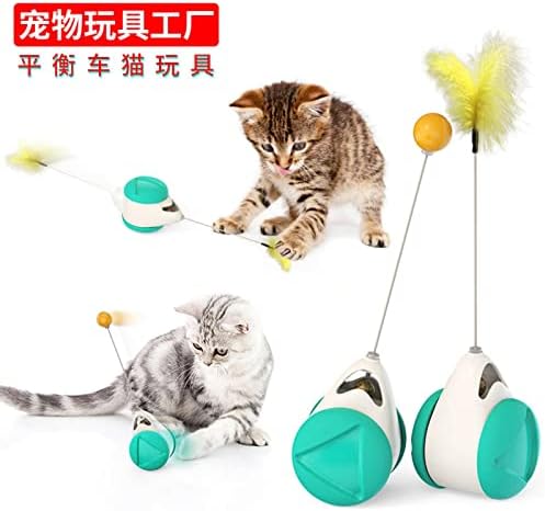 iopjklhonghome PET חתול צעצוע חתול כוס נוצה נוצה מקל חתול מצחיק