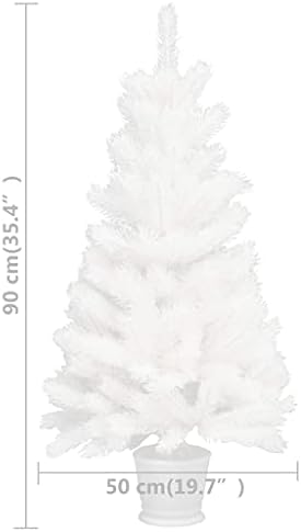 vidaxl מחטים עץ חג המולד מלאכותי מחטים לבנות 35.4