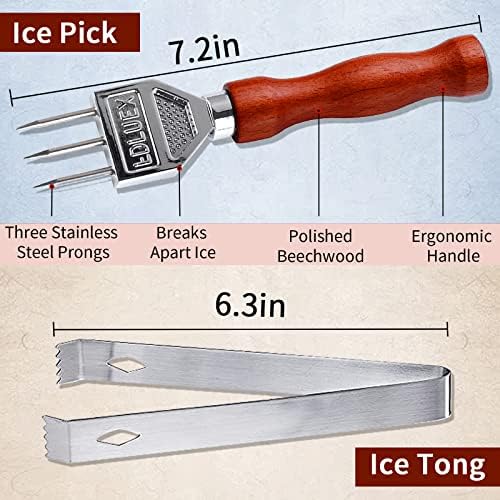 פיק קרח - מגרסת קרח נירוסטה בגודל 7.2 אינץ