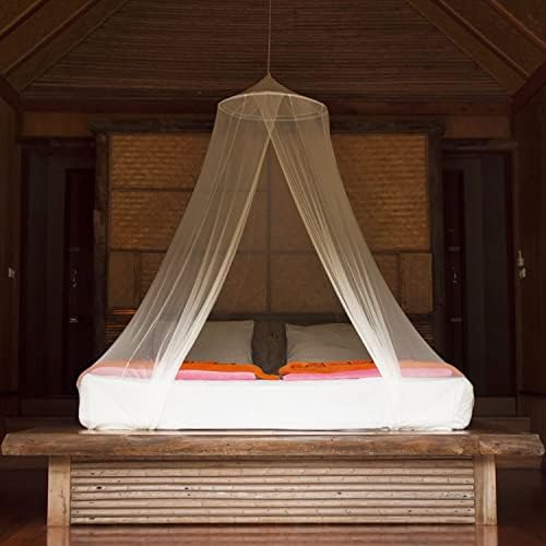 רשת יתושים למיטות בגודל יחיד עד קינג-2 פתחים או חופה מיטה סגורה לחלוטין-עיצוב חרוטי לקישוט או נסיעות-תיק