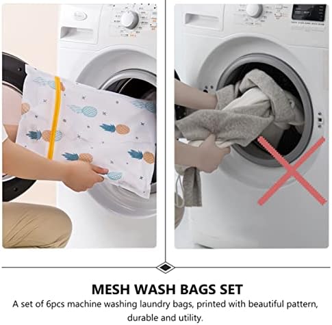 אליפיס 1 סט חולצה של לשטוף ביתי מכונה לשימוש חוזר תחתוני גרב ואחסון שקיות אננס נטו שקיות קריקטורה חזיות