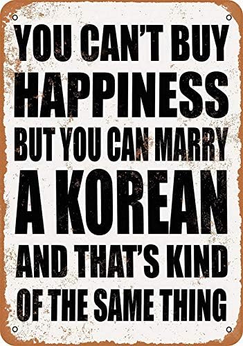 Mariap 8 x 12 שלט מתכת - אתה לא יכול לקנות אושר אבל אתה יכול להתחתן