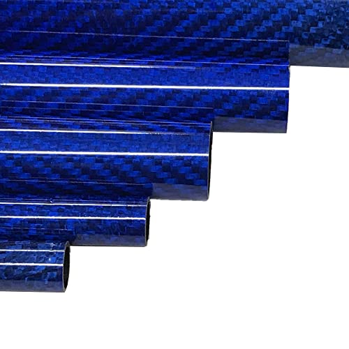 קרבקסון-צינור סיבי פחמן-כחול-25 מ מ על 23 מ מ על 1000 מ מ - מוטות סיבי פחמן חלולים-צינורות פחמן