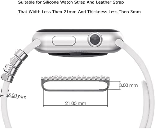 1 SET WATCH תכשיטים לסדרת Apple Watch SE 8 7 6 5 4 3 2 1 רצועת אולטרה קסמי להקות לולאות לולאות, Tomcrazy