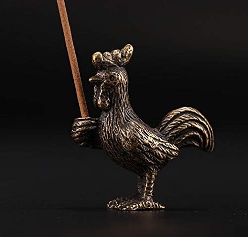DMTSE פליז מיני עתיק עוף עוף עוף מבערת פסל קישוטי מדיטציה מדיטציה יושבת תנוחה אטרקטיבית ושלווה צלמית קטנה