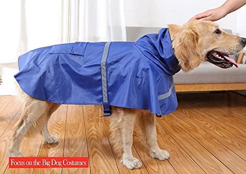 JYDQM קלטת רפלקטיבית כלב מעיל גשם מעיל מחמד גדול חיות מחמד בגדים כלב מעיל גשם דובון כלב גדול גשם