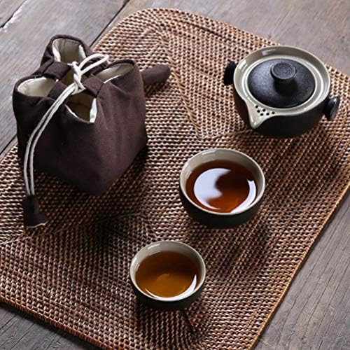 ערכת תה קפה קרמיקה של Wionc כוללים סיר 1 סיר 2 כוס, גאיוואן קומקום תה יפהפה וקל, קונג פו טיטט