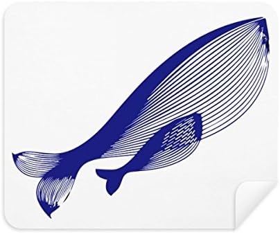 אוקיינוס את כחול לווייתן ענק ניקוי בד מסך מנקה 2 יחידות זמש בד