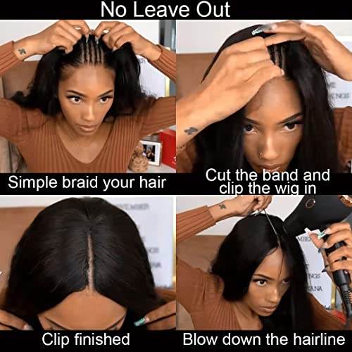 חלק פאות שיער טבעי ישר ברזילאי שיער טבעי פאות לנשים שחורות שדרוג אתה חלק פאות לא להשאיר החוצה לא לתפור בשום