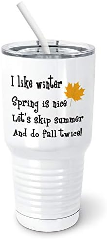 אביב חורף של Pixidoodle קיץ, סתיו הוא הטוב ביותר - העונה האהובה על פילסנר כוס עם מכסה מחוון עמיד