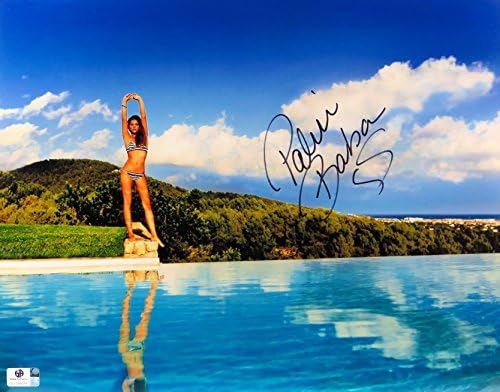 ברברה פלווין חתמה על חתימה 11x14 תמונה ביקיני סקסי בקצה הבריכה GV796686