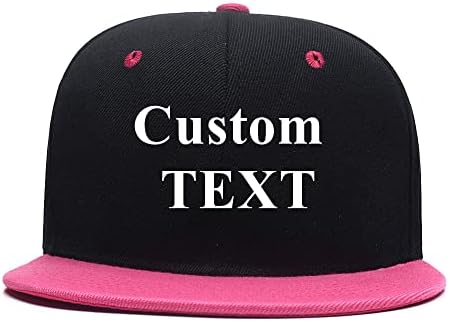 כובעי Snapback בהתאמה אישית לגברים ונשים/טקסט בהתאמה אישית כובע בייסבול ביל שטוח