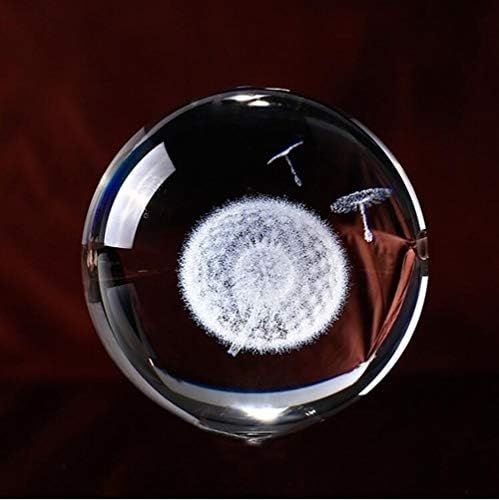 WCPJYZQ 60 ממ/80 ממ תלת מימד כדור גביש זכוכית חרוט מיניאטורה דגם אדמה דגם כדור גביש קישוט מלאכה גלובוס בית קישוט