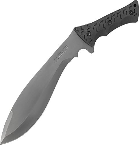 SCHRADE SCHF48 Jethro 18in S.S. S.S. TANG סכין להב קבוע עם 11.9in Trop Point Blade Blade ו- TPE ידית הישרדות